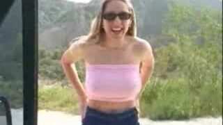 Heather gives the best blowjob outdoor