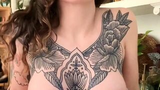 Big boobs milf masturbates with her dildo